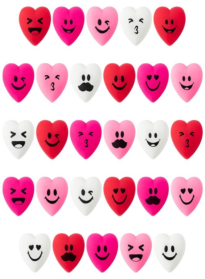 Eartim Valentine’s Exchange Gifts Bulk - 28-Piece Valentine’s Day Heart Mochi Squeeze Toys Mini Kawaii Stress Relief Toys Miniature Kids' Multi-Item Party Favor Packs Gift Bag Fillers Classroom Prizes - Image 1